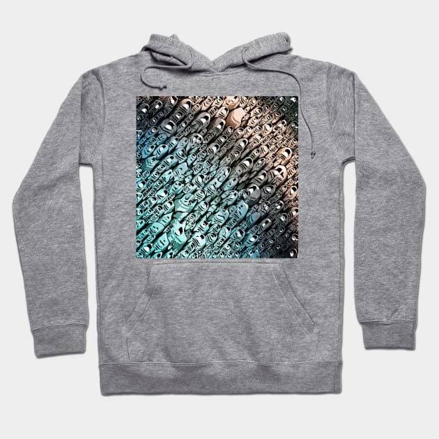 Textured Abstract Shapes Hoodie by perkinsdesigns